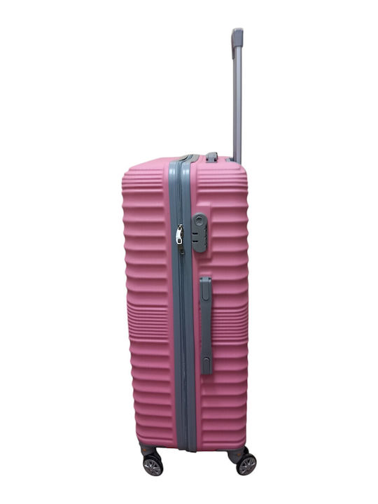 Felbags Mittlerer Hartschalenkoffer Rosa mit 4 Rädern Höhe 67cm