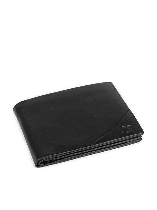Δερμάτινο Ανδρικό Πορτοφόλι με RFID Μαύρο