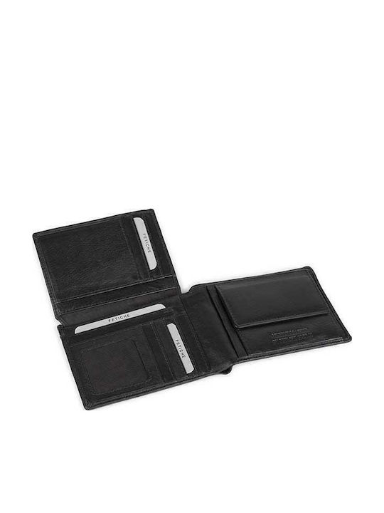 Δερμάτινο Ανδρικό Πορτοφόλι με RFID Μαύρο