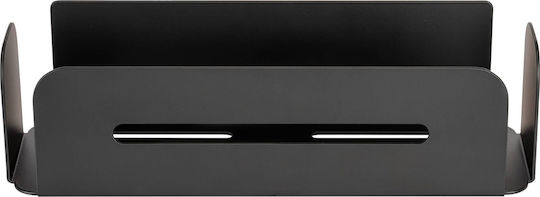 Wenko Wandmontiertes Badezimmerregal Metallisch 30x8x10.5cm Schwarze