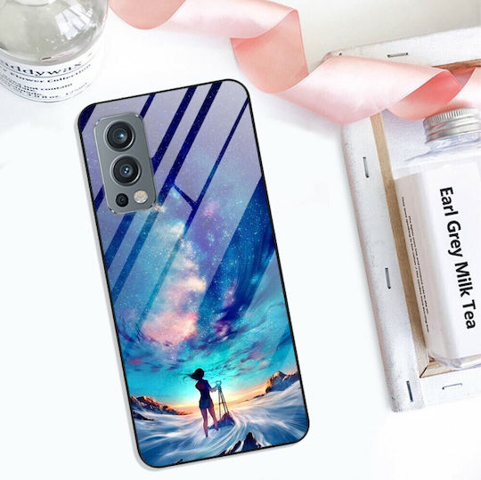 Σχέδιο Man On Moon Back Cover Tempered Glass / Σιλικόνης (OnePlus Nord 2)