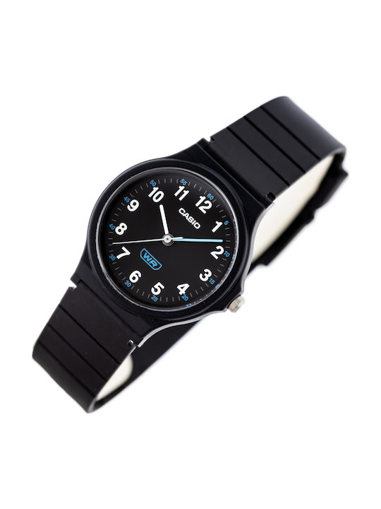 Casio Kids Analog Watch with Rubber/Plastic Strap Black