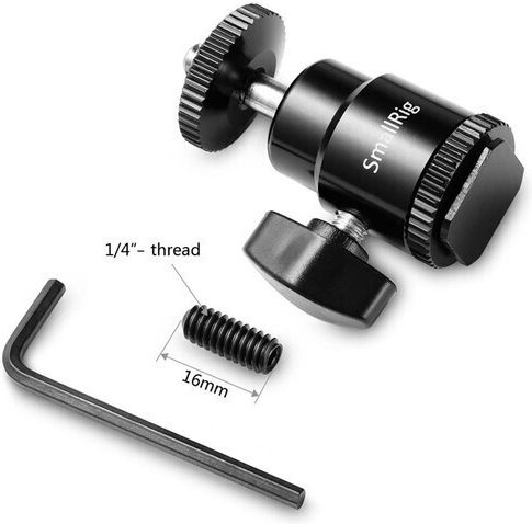 SmallRig Cold Shoe to 1/4" Photographic Head