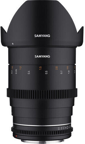 Samyang Full Frame Camera Lens 35mm T1.5 VDSLR MK2 Cine Fixed for Fujifilm X Mount Black