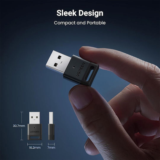 Ugreen USB Bluetooth 5.3 Adapter με Εμβέλεια 20m (35995)