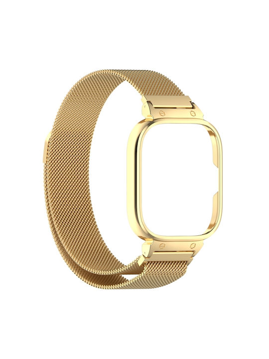 Redmi Watch 5 Xiaomi Redmi Watch 4 Θήκη Ρολογιού Μεταλλικό Πλαίσιο Ενσωματωμένη Θήκη Ρολογιού Milan Magnetic Steel Mesh Band Χρυσό Redmi Watch 5 Xiaomi Redmi Watch 4 Θήκη Ρολογιού Μεταλλικό Πλαίσιο Ενσωματωμένη Θήκη Ρολογιού Milan Magnetic Steel Mesh Band Χρυσό