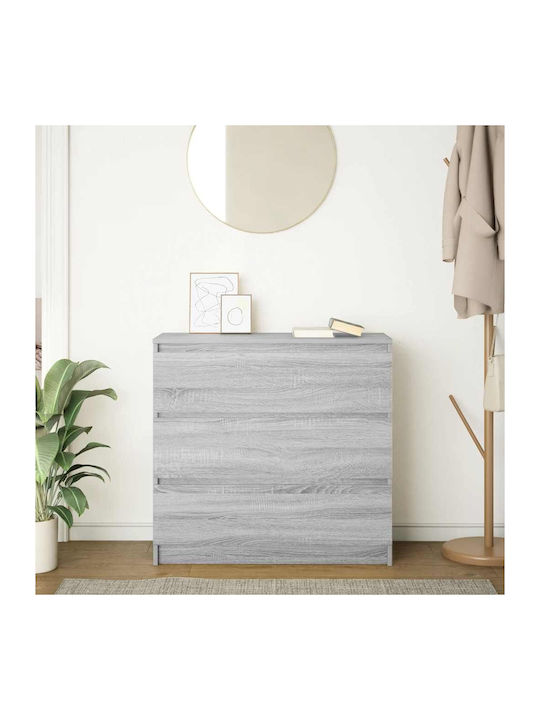 Συρταριέρα Κρεβατοκάμαρας Grey 80x35x80cm