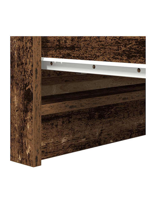 Wooden Chest of Drawers Coffee 80x35x80cm