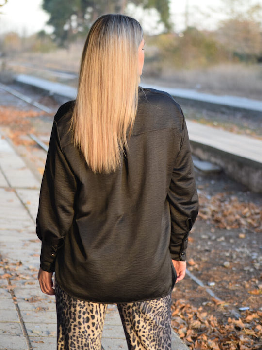 Women's Long Sleeve Shirt Black
