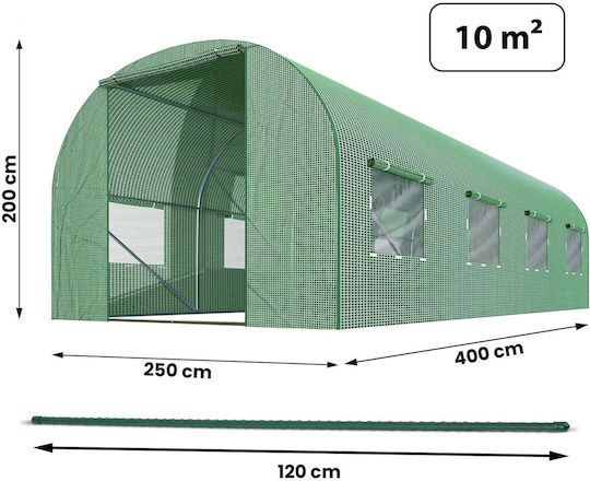Garden Tunnel 2.5 X 4 M 10m2 Plonos