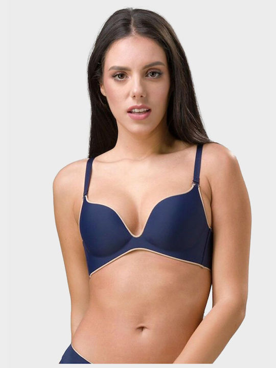 Luna Miracle Bra with Light Padding without Underwire Blue