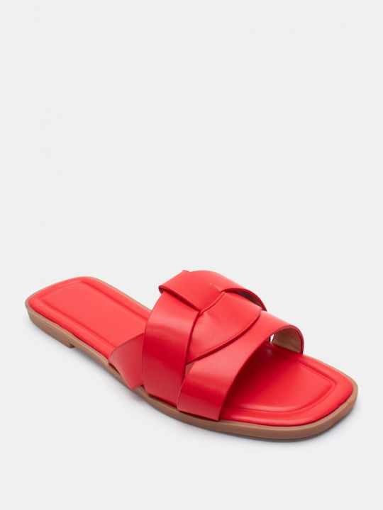 Luigi Women's Flat Sandals in Red Color