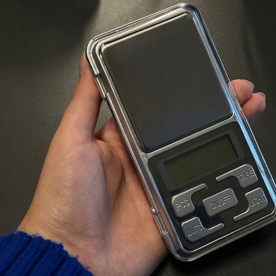 Ruhhy Elektronisch Präzisionswaage mit einer Wiegekapazität von 0.09kg und einer Unterteilung von 0.1gr