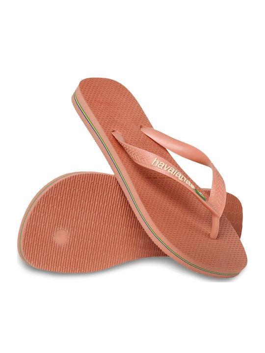 Brasil Logo Women's Flip Flops Orange