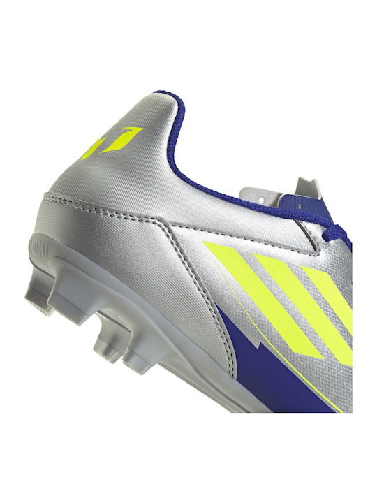 adidas F50 Club Football Shoes with Cleats Silver