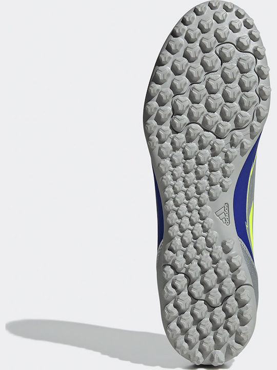 adidas F50 Club Messi Fußballschuhe mit geformten Stollen Silber