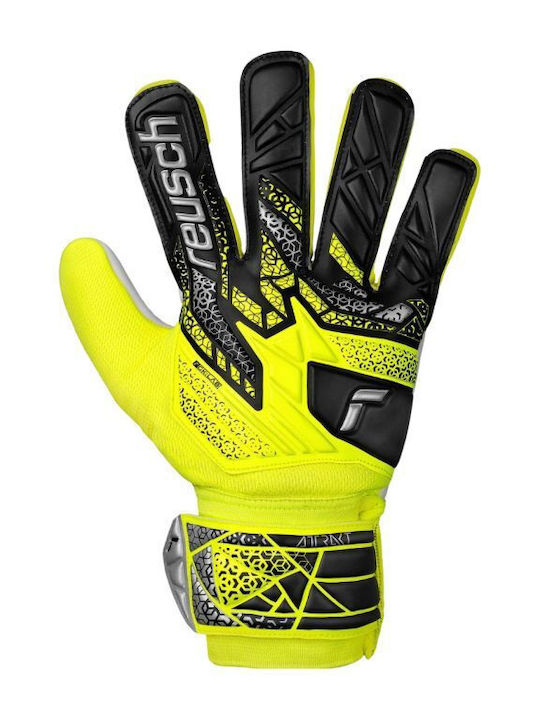 Reusch Attrakt Starter Solid Kids Goalkeeper Gloves Yellow