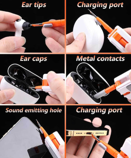Bloook 11 in 1 Reinigungsset Tastatur Reinigungsbürste Stiftbürste Reinigungstechnologie Gadget Airpods Kopfhörer Laptop Bildschirm Mobiltelefon Ohrhörer Smartphone