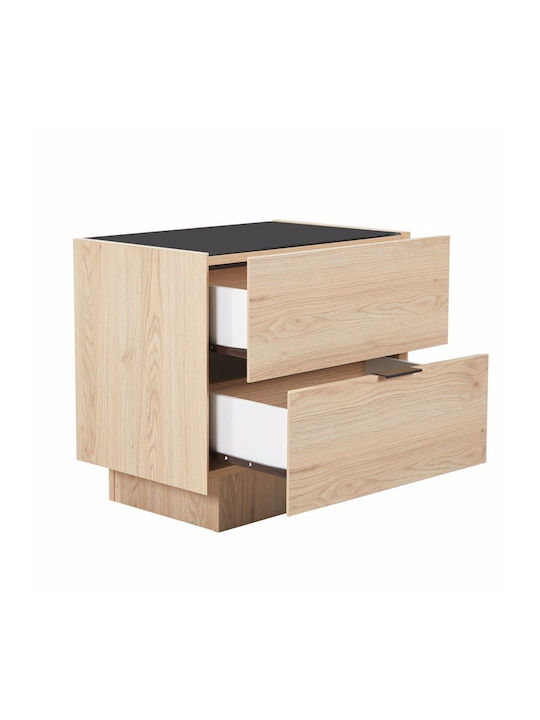 Nachttisch Cubius Beige 58x39x54.2cm