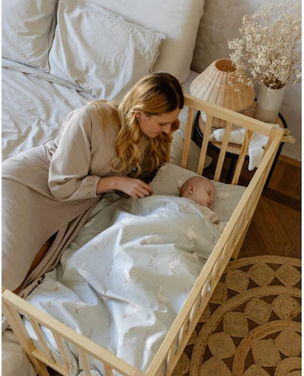 Color Stories Baby Crib Bedding Set Happy Goose 2pcs olive