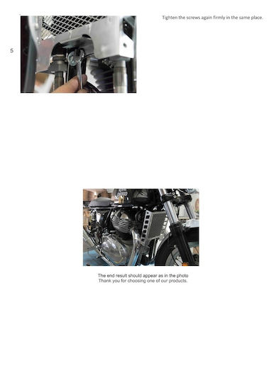 Προστατευτικό Ψυγείου Royal Enfield Interceptor 650 Continental Gt 650 Ασημί