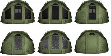 Delphin Yurta Neo Cort de Camping Tunel Verde pentru 3 Persoane 380x310x180cm