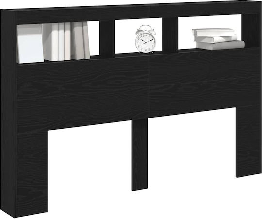 vidaXL Кеафлария Кребатиу Дървено Черен Дъб 160x102см