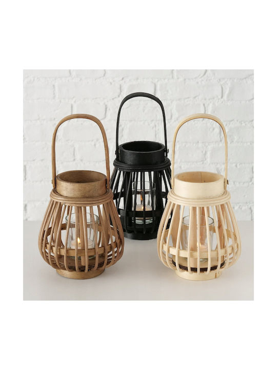 Boltze Laterne Bamboo Schwarz 1Stück