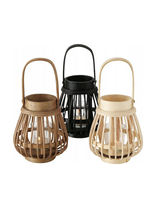 Boltze Laterne Bamboo Schwarz 1Stück