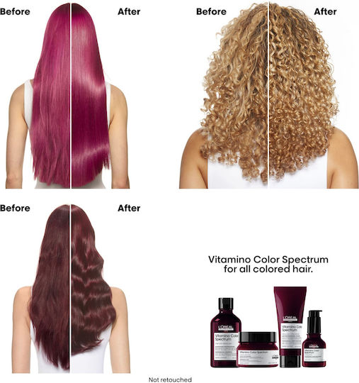 L'Oréal Professionnel Serie Expert Vitamino Color Spectrum Glass Shine Leave In Hair Serum for Anti-Frizz 50ml