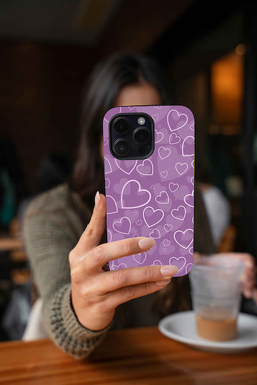 Калъф Sonique Heart Series за Realme C51 Realme C53 Realme Note 50 Лилав