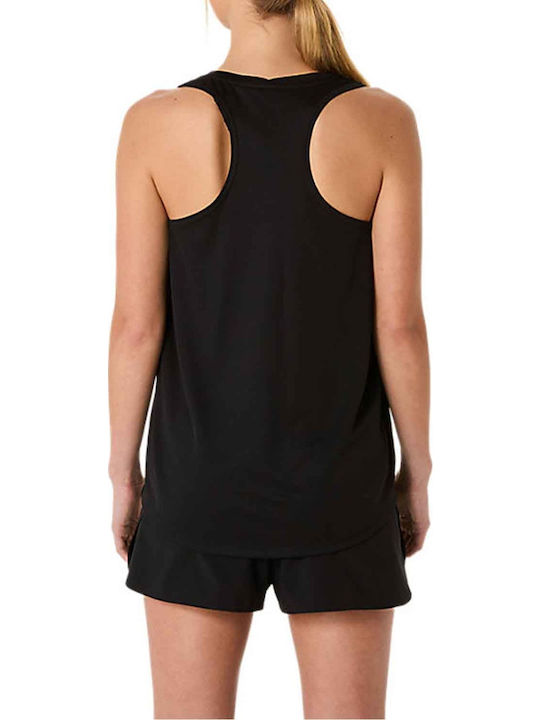 Women's Sports Sleeveless Black Blouse