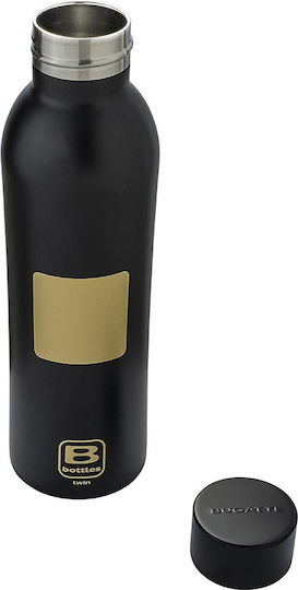 Casa Bugatti Pahar Termos Reciclabil Oțel Inoxidabil 500ml Negru Auriu
