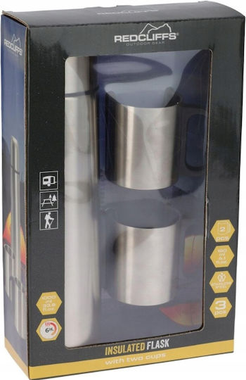 Excellent Houseware Μπουκάλι Θερμός Ανοξείδωτο 180ml Silver