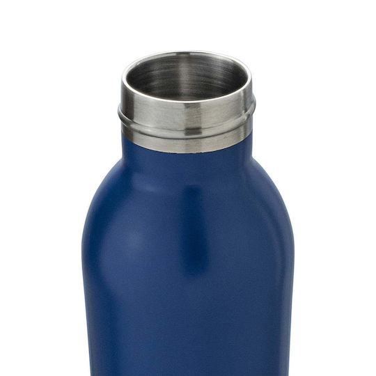 Recycelbares Glas Thermosflasche Rostfreier Stahl 350ml Blau