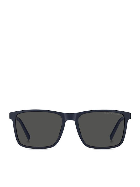 Tommy Hilfiger Men's Sunglasses with Navy Blue Plastic Frame and Gray Lens TH2201/S 8RU/IR