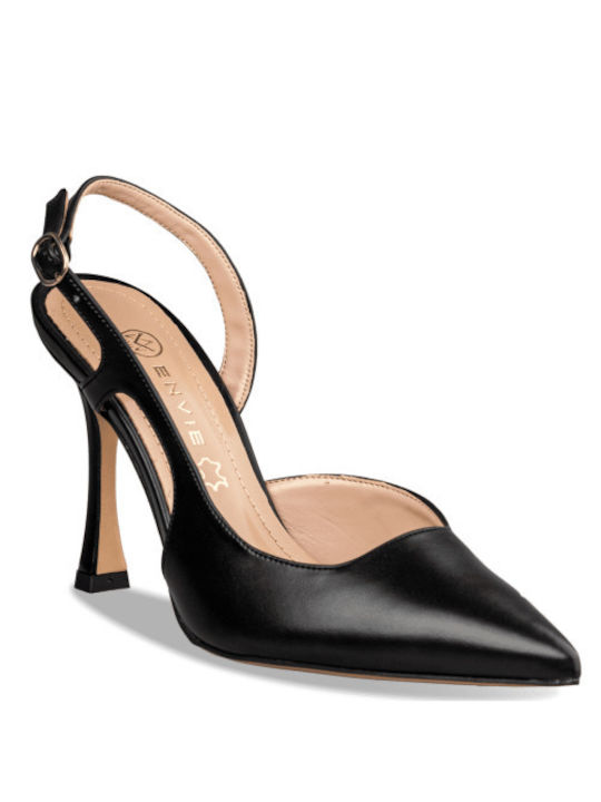 Envie Shoes Black Heels Pumps