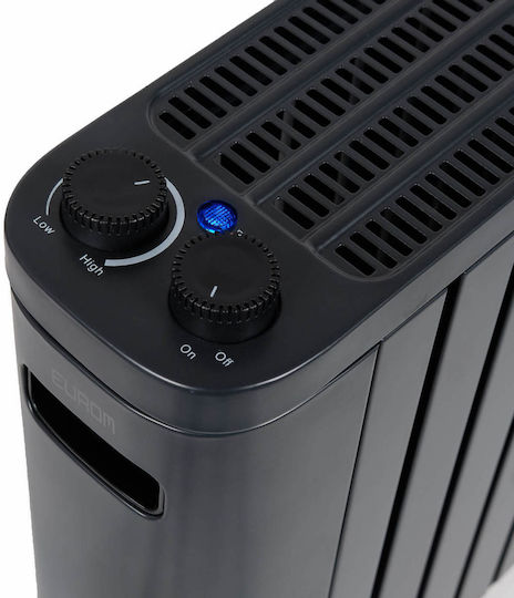Eurom Konvektorheizung Boden 1000W 48x42cm Schwarz