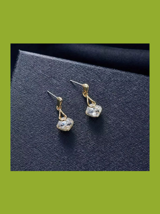 Set with Necklace & Earrings from Steel Gold Plated