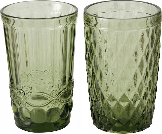 Boltze Ποτήρι Νερού Γυάλινο Πράσινο 300ml