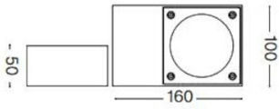 Ideal Lux Στεγανό Επιτοίχιο Εξωτερικό Φωτιστικό 10x16x5εκ. Ideal Lux Στεγανό Επιτοίχιο Εξωτερικό Φωτιστικό 10x16x5εκ.