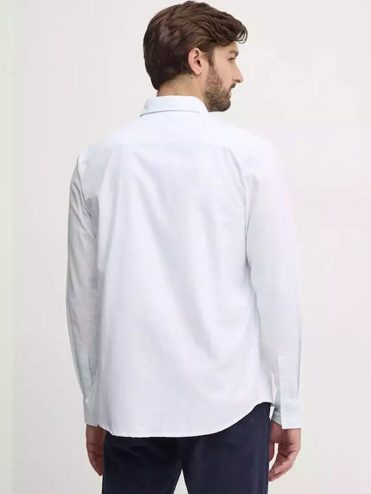 Calvin Klein Cotton Shirt Calm Blue / White