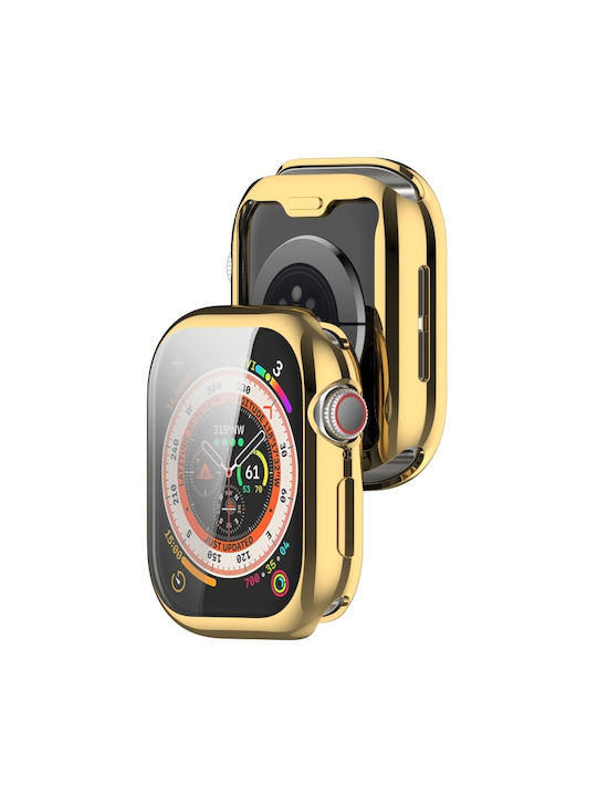 Watch Series Θήκη Σιλικόνης σε Χρυσό χρώμα για Apple Watch Series 10 46mm Watch Series Θήκη Σιλικόνης σε Χρυσό χρώμα για Apple Watch Series 10 46mm