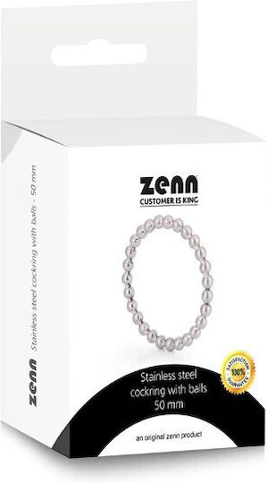 Zenn Stainless Steel Δαχτυλίδι Πέους Ασημί 50mm