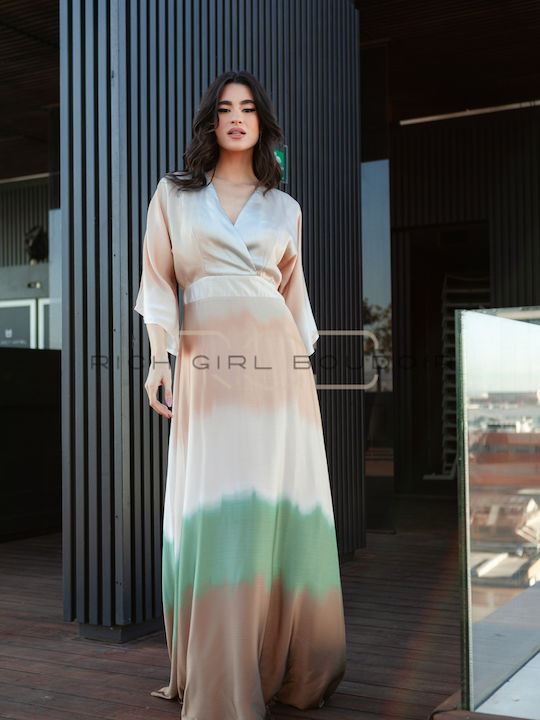 Maxi Dress for Wedding - Christening with Ombre Effect