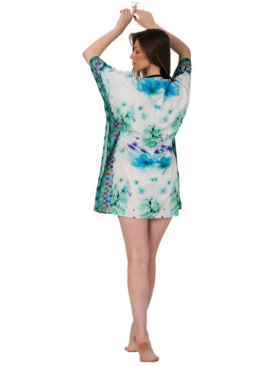 Indischer Kaftan mit Taillenkordel Ar200-b Solo Me 90cm x 90cm Einheitsgröße Damen