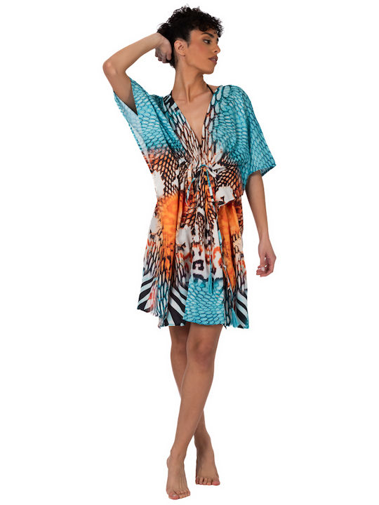 Indischer Kaftan mit Taillenkordel Ar208-c Solo Me 90cm X 90cm Einheitsgröße Damen