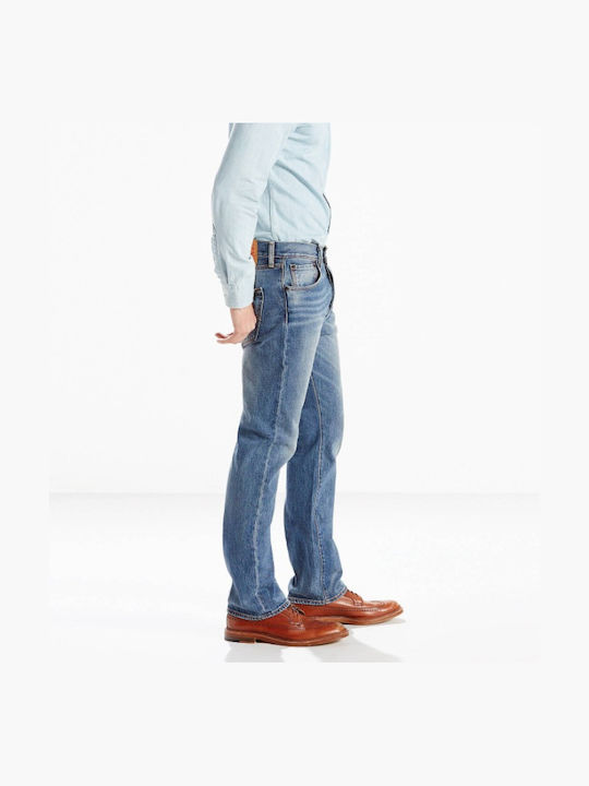 501 Original Ανδρικό Παντελόνι Τζιν με Relaxed Straight Εφαρμογή Μπλε