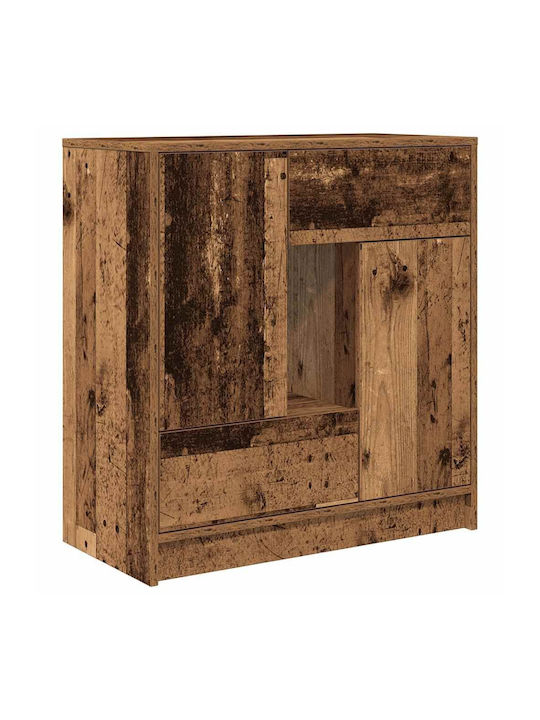 Sideboard Wooden with Drawers Coffee 70.5x34x74.5cm