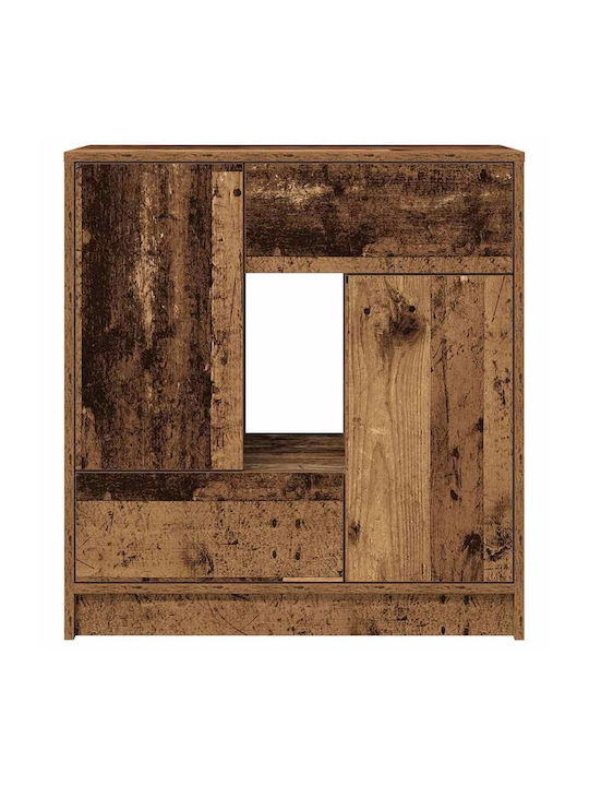 Sideboard Wooden with Drawers Coffee 70.5x34x74.5cm